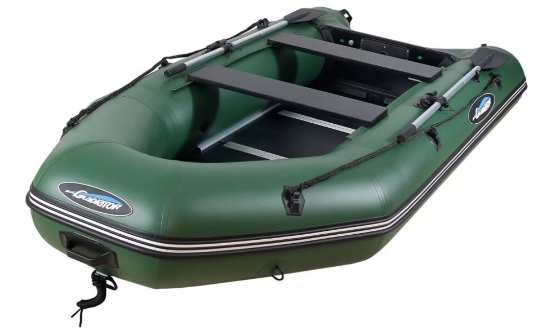 МОТОРНО-ГРЕБНАЯ ЛОДКА ПВХ GLADIATOR А 340 ТК С ФАНЕРНЫМ ПОЛОМ в Калининграде