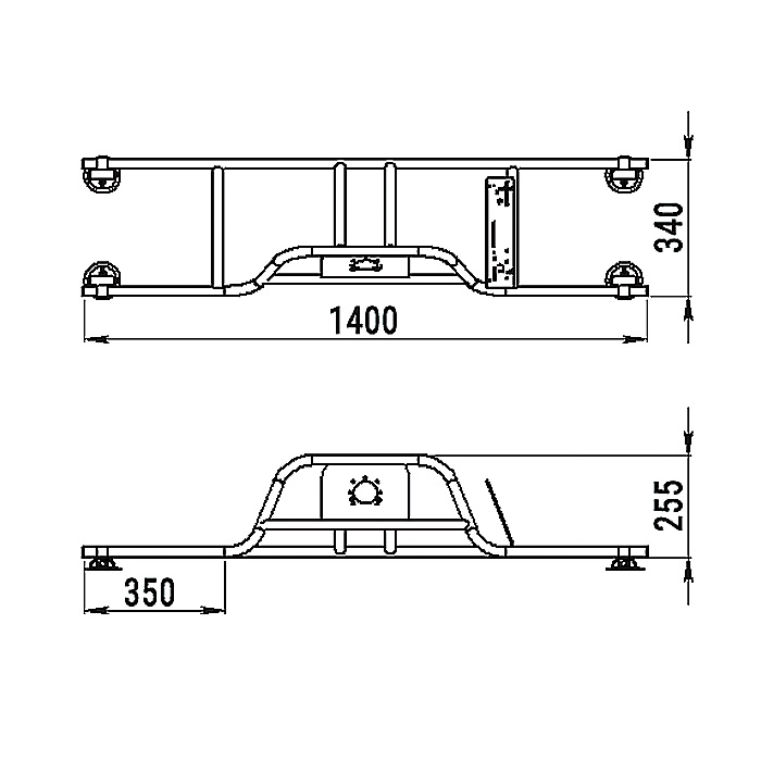 Стойка рулевая с бортовым креплением малая в Калининграде