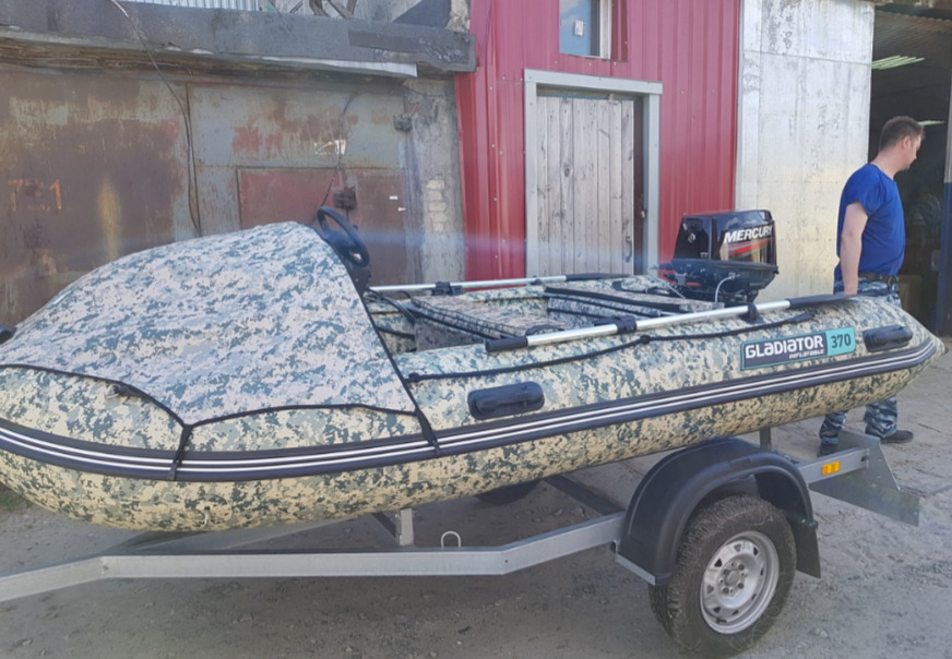 НАДУВНАЯ ЛОДКА GLADIATOR C370AL в Калининграде