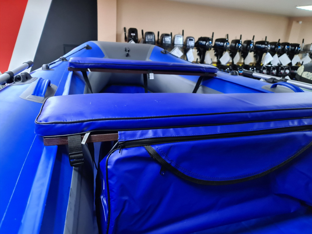 КОМПЛЕКТ МЯГКИХ НАКЛАДОК С СУМКОЙ ДЛЯ ЛОДОК 90Х20 СИНИЙ в Калининграде