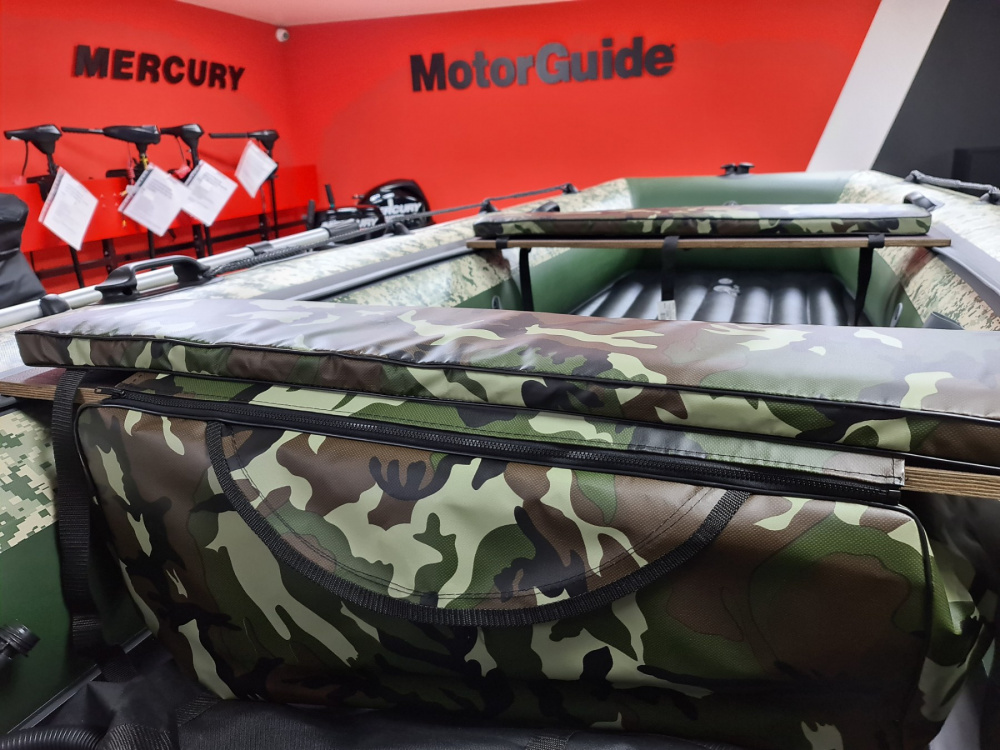 КОМПЛЕКТ МЯГКИХ НАКЛАДОК С СУМКОЙ ДЛЯ ЛОДОК 105Х20 КАМУФЛЯЖ в Калининграде