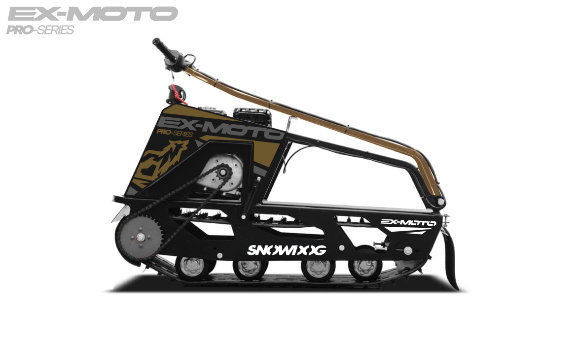 Мотобуксировщик EX-MOTO SNOWDOG S380 8л.с. в Калининграде