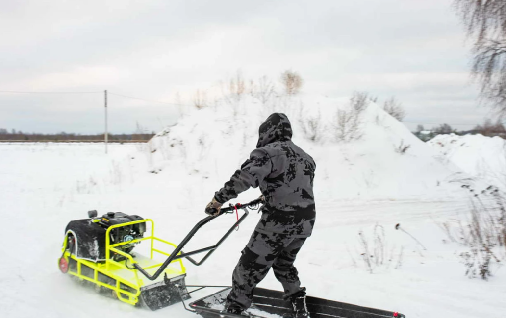 Мотобуксировщик Бурлак ХОЗЯИН-1 (капот металл) в Калининграде