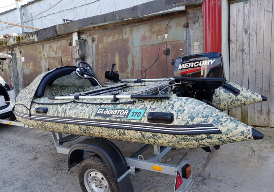 НАДУВНАЯ ЛОДКА GLADIATOR C370AL в Калининграде