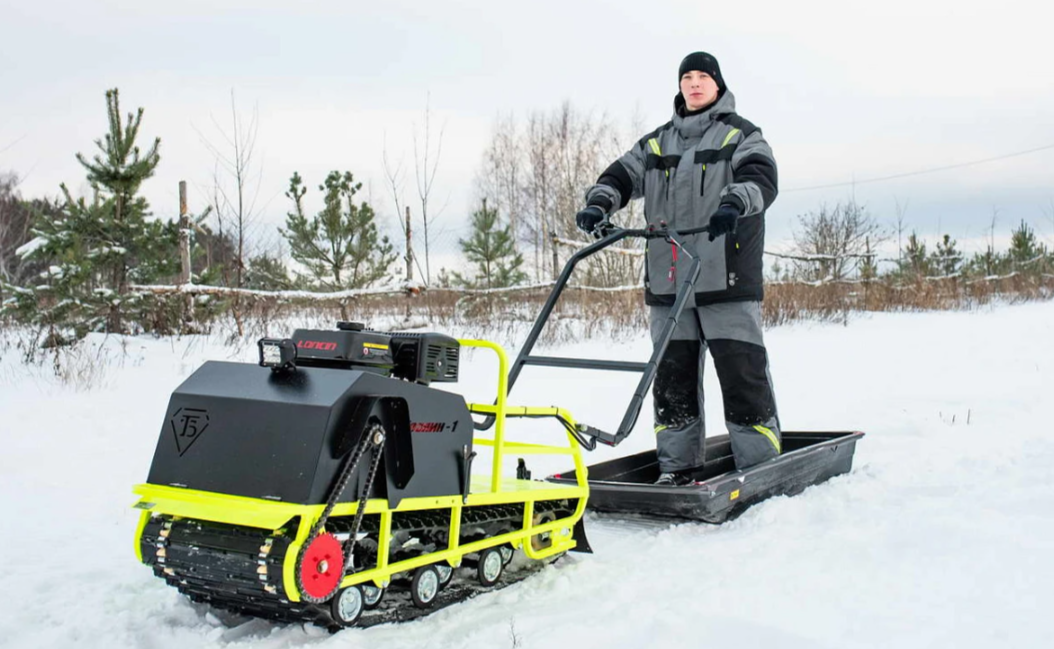 Мотобуксировщик Бурлак ХОЗЯИН-1 (капот металл) в Калининграде