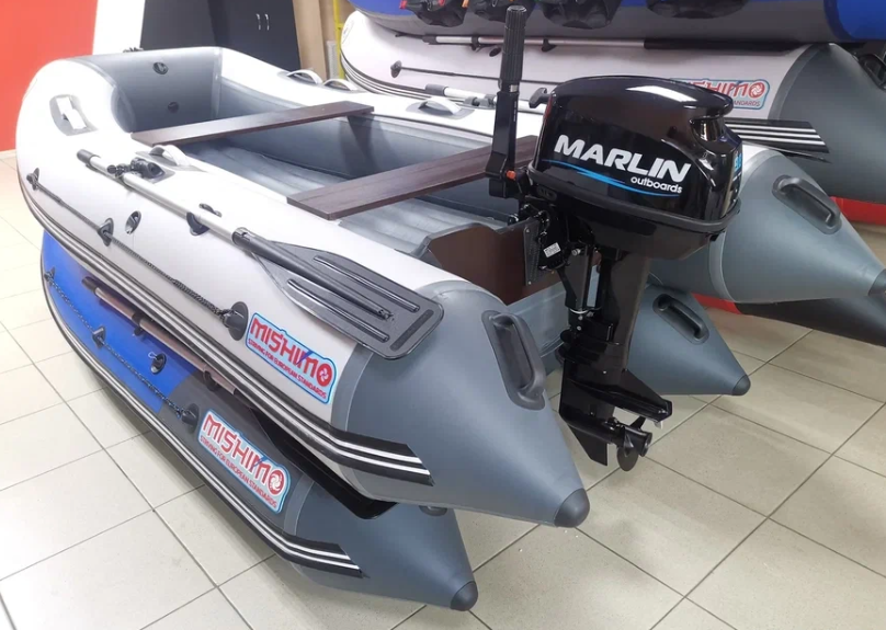 КОМПЛЕКТ ЛОДКА MISHIMO LITE 350 + МОТОР 9,8 Л.С. в Калининграде