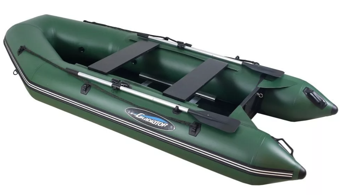 МОТОРНО-ГРЕБНАЯ ЛОДКА ПВХ GLADIATOR А 340 ТК С ФАНЕРНЫМ ПОЛОМ в Калининграде