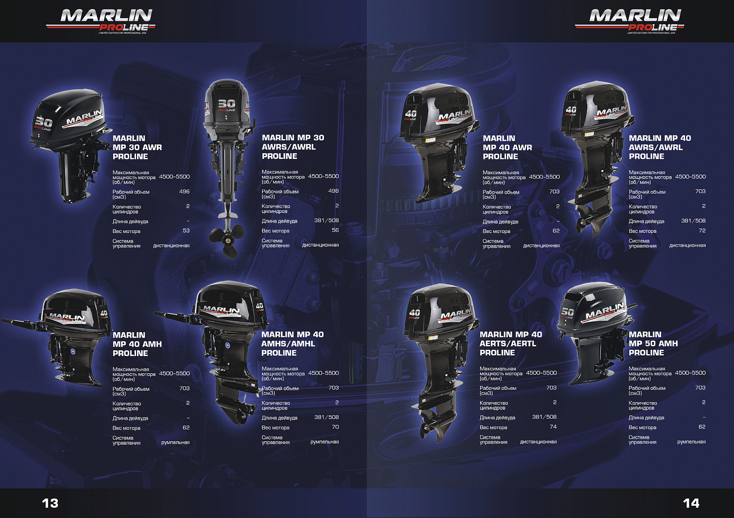 Лодочный мотор MARLIN PROLINE MP 9.9 (20) AMHS FORCE в Калининграде