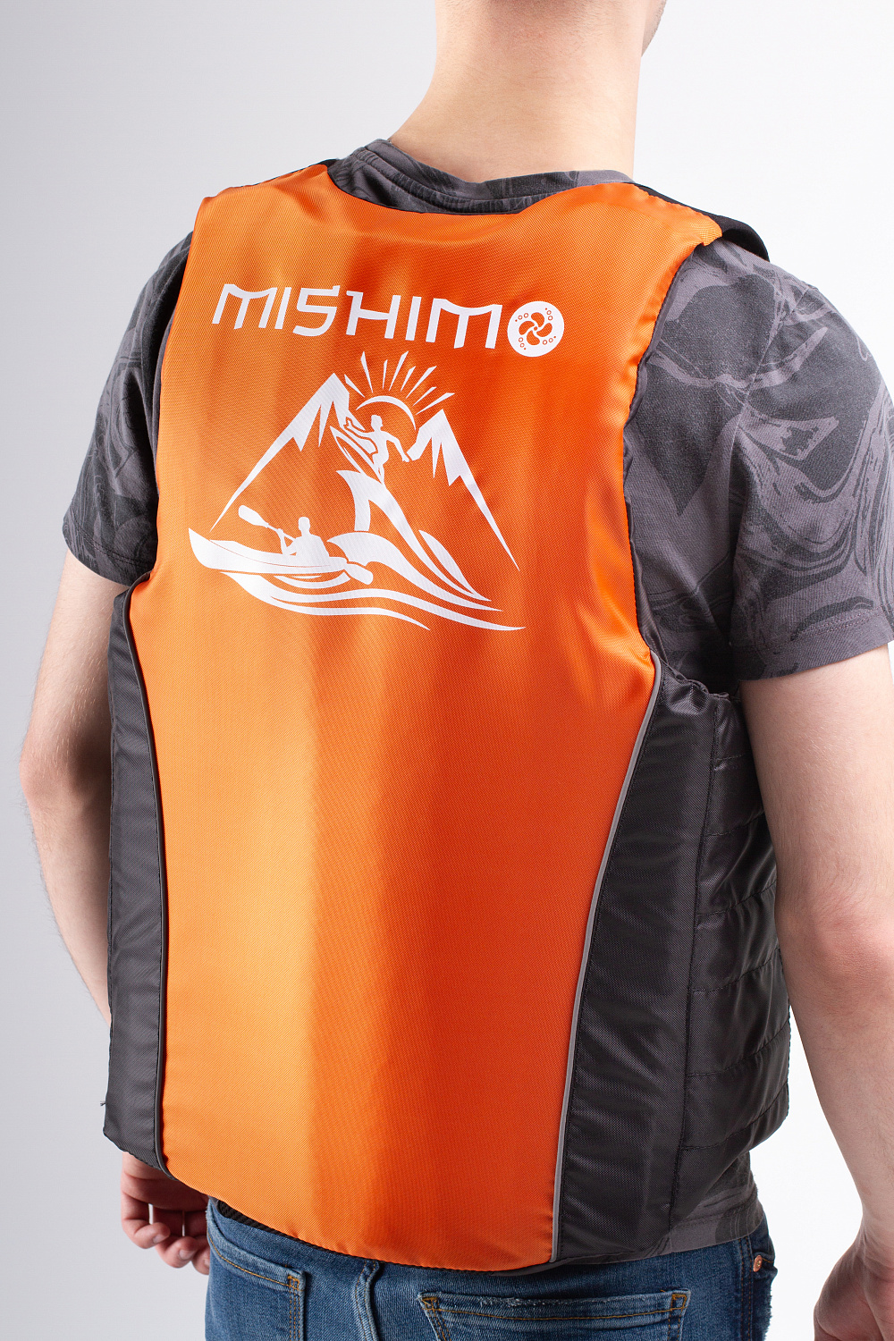Жилет спасательный MISHIMO PRO Премиум качества Черно-оранжевый в Калининграде